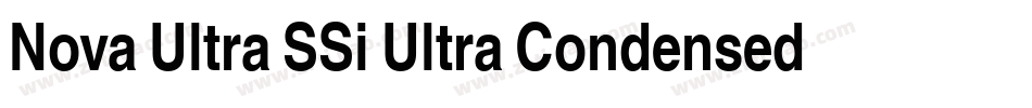 Nova Ultra SSi Ultra Condensed字体转换